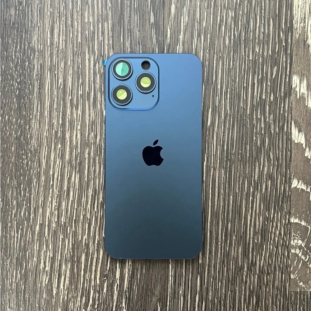 iPhone 15 Pro Max Back Glass Big Hole Replacement Part Assembly - Blue